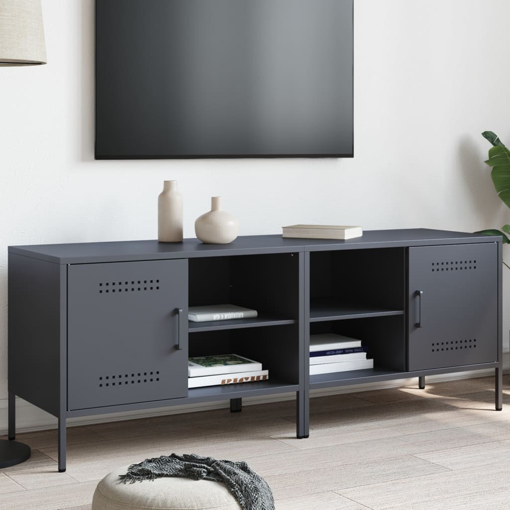 Dulapuri TV, 2 buc., antracit, 68x39x50,5 cm, oțel GartenMobel Dekor