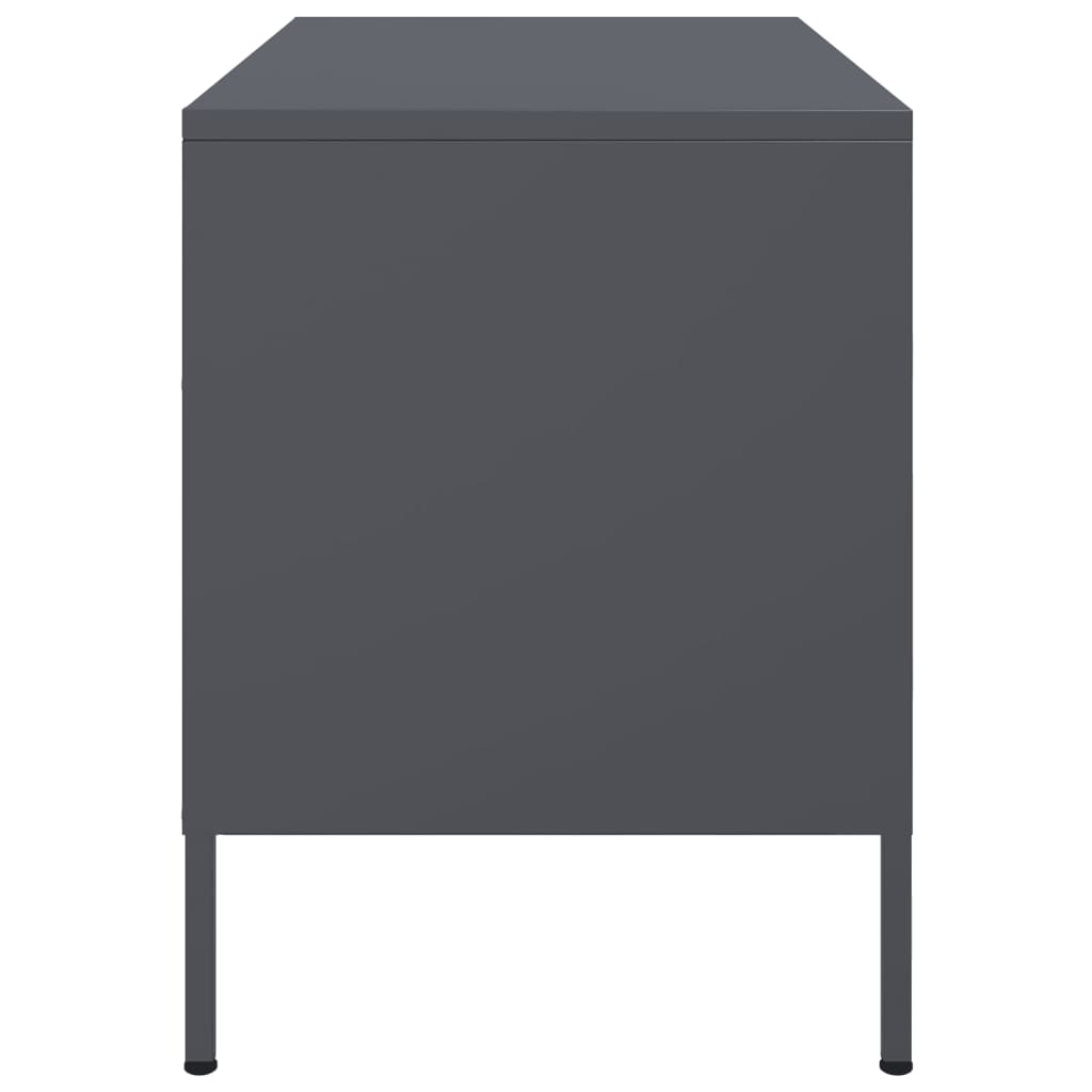 Dulapuri TV, 2 buc., antracit, 68x39x50,5 cm, oțel GartenMobel Dekor
