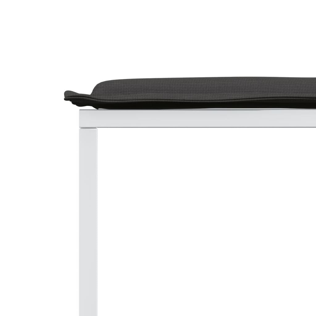 Set mobilier de grădină, 11 piese, cu perne, alb, textilenă GartenMobel Dekor