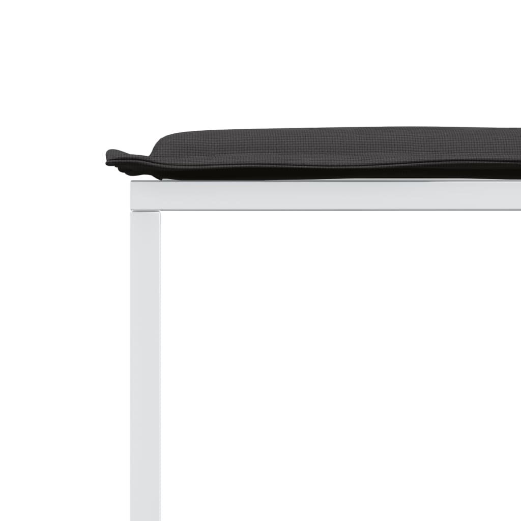 Set mobilier de grădină, 9 piese, cu perne, alb, textilenă GartenMobel Dekor