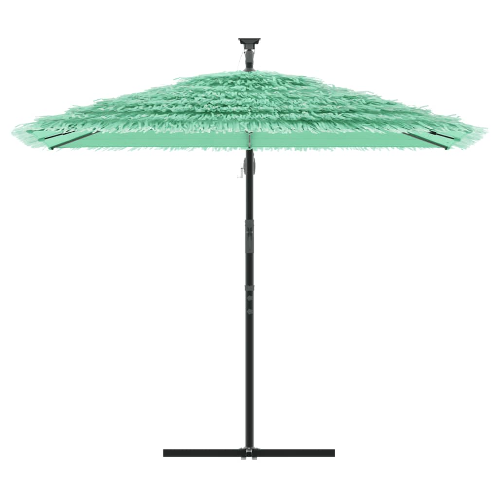 Umbrelă soare de grădină cu stâlp din oțel verde 246x246x230 cm GartenMobel Dekor