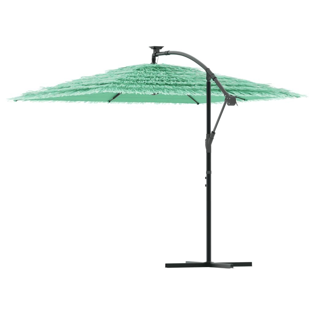 Umbrelă soare de grădină cu stâlp din oțel verde 246x246x230 cm GartenMobel Dekor