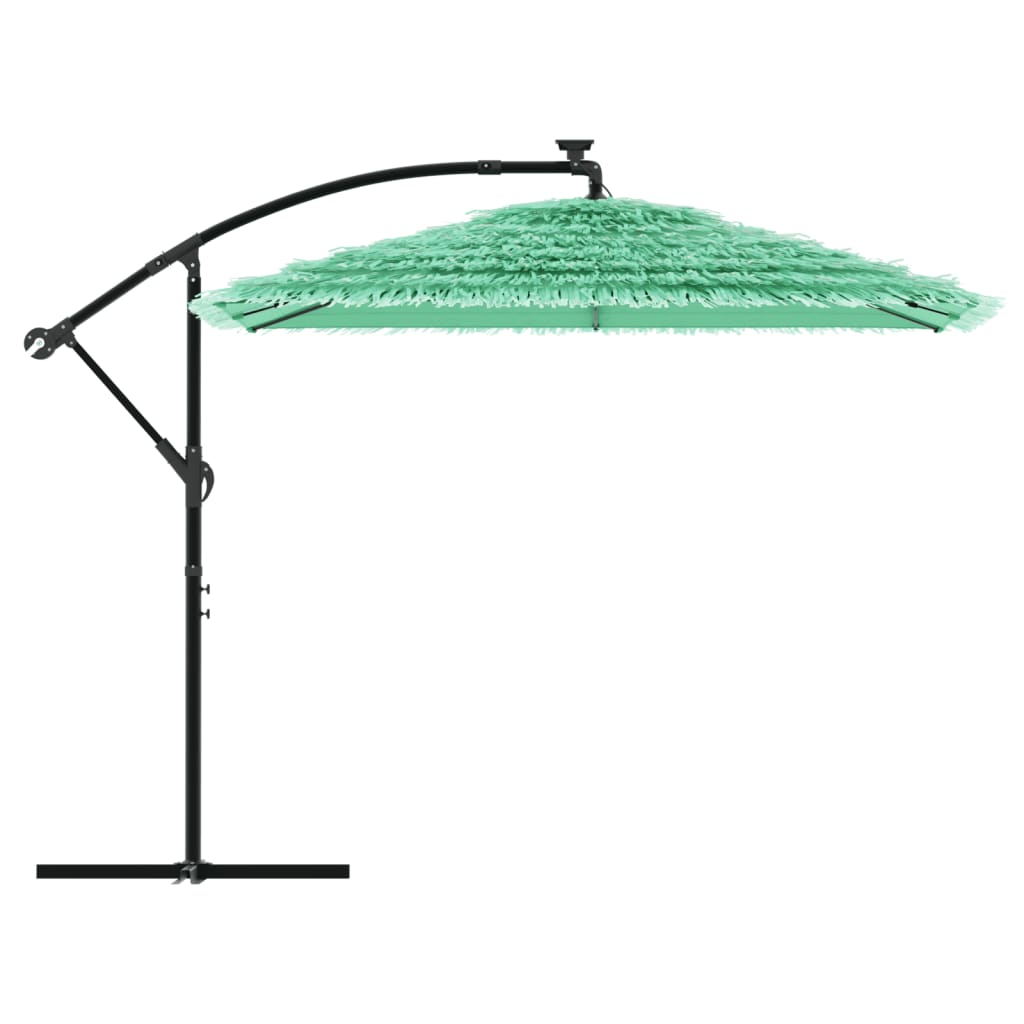 Umbrelă soare de grădină cu stâlp din oțel verde 246x246x230 cm GartenMobel Dekor