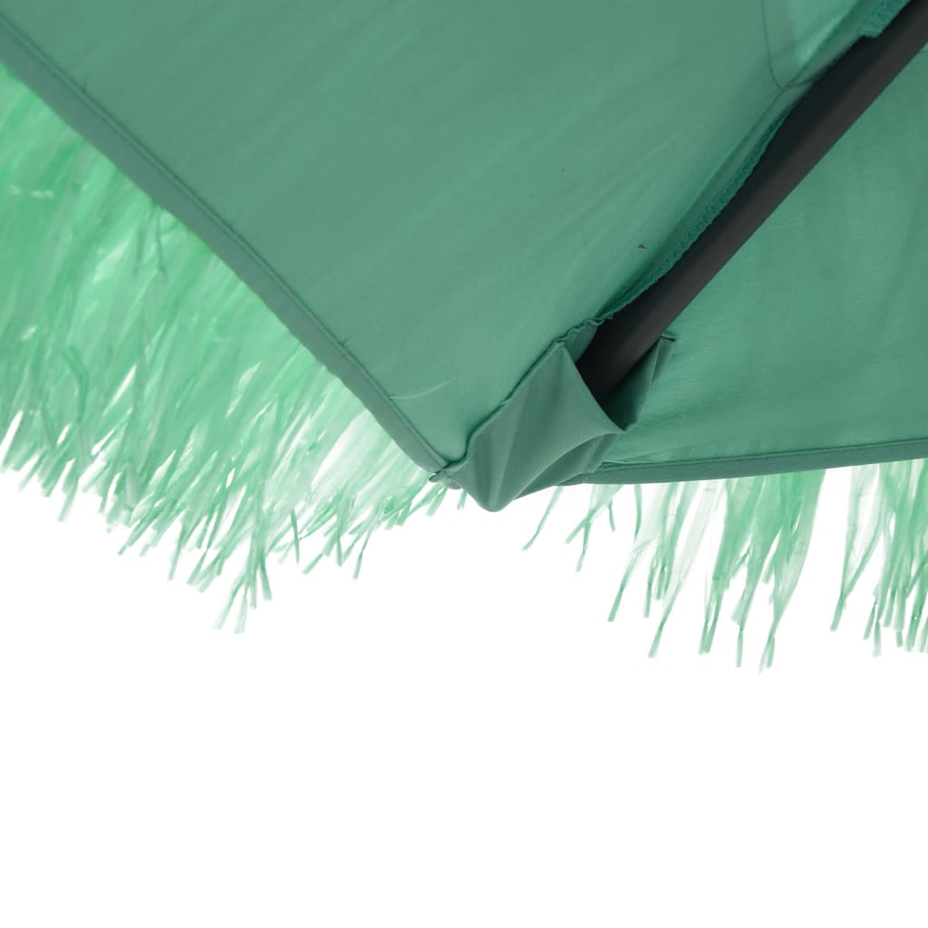 Umbrelă soare de grădină cu stâlp din oțel verde 246x246x230 cm GartenMobel Dekor