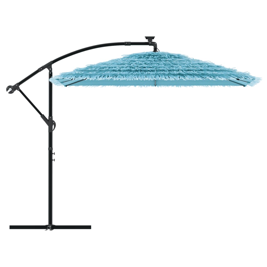 Umbrelă soare de grădină stâlp din oțel, albastru 246x246x230cm GartenMobel Dekor