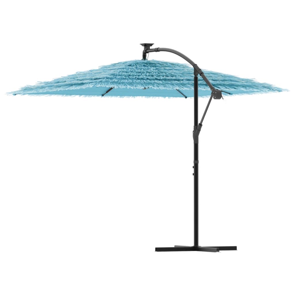 Umbrelă soare de grădină stâlp din oțel, albastru 246x246x230cm GartenMobel Dekor