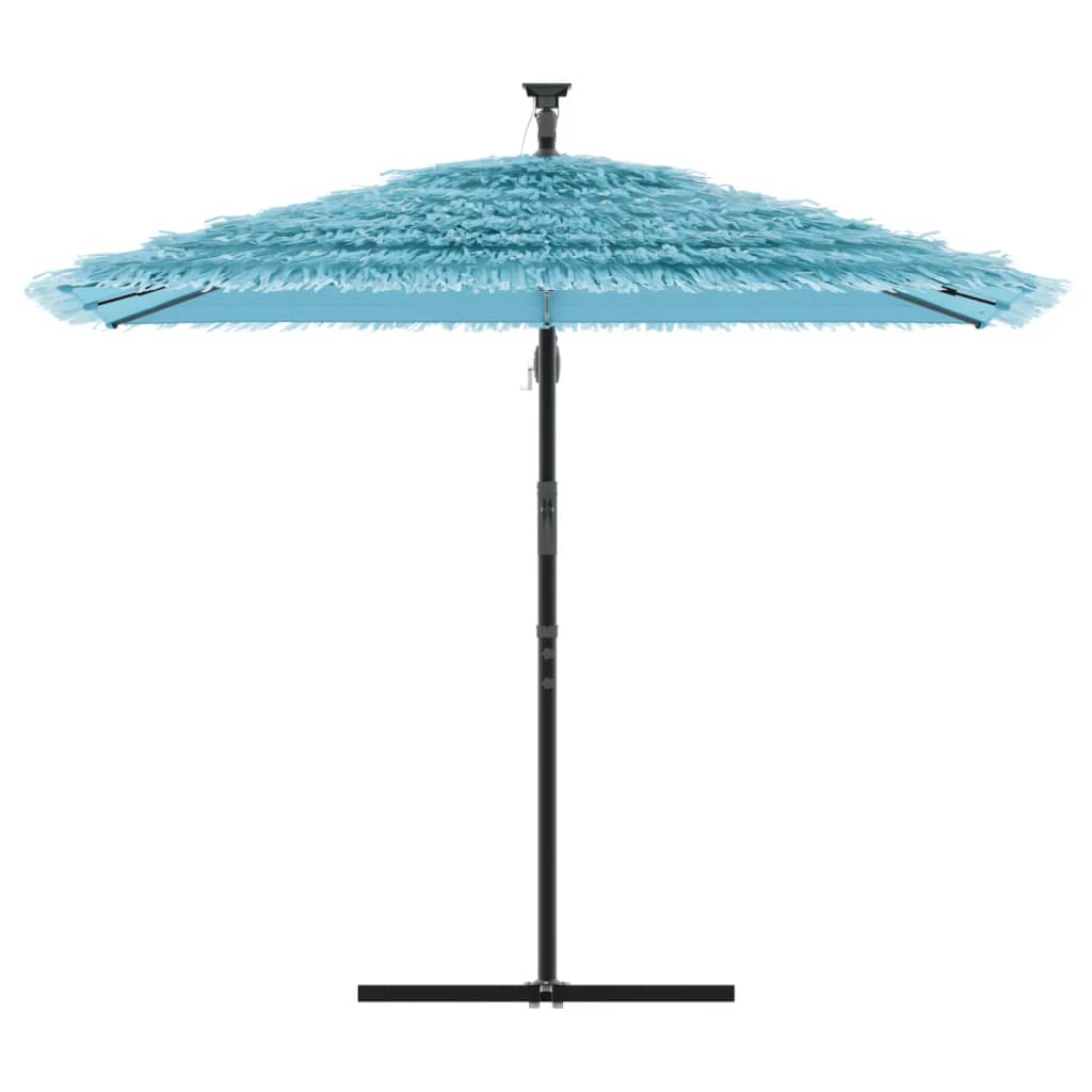 Umbrelă soare de grădină stâlp din oțel, albastru 246x246x230cm GartenMobel Dekor
