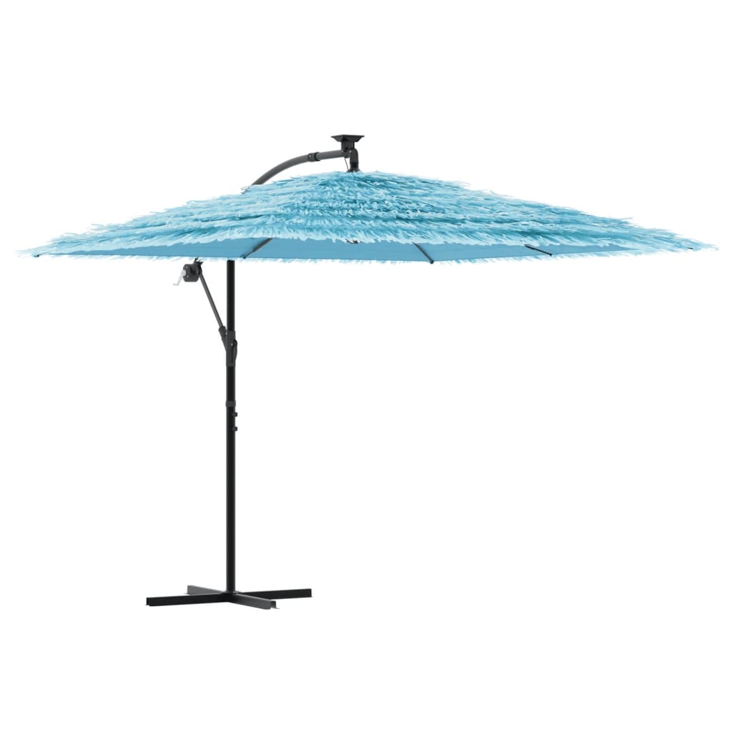 Umbrelă soare de grădină stâlp din oțel, albastru 269x269x235cm GartenMobel Dekor