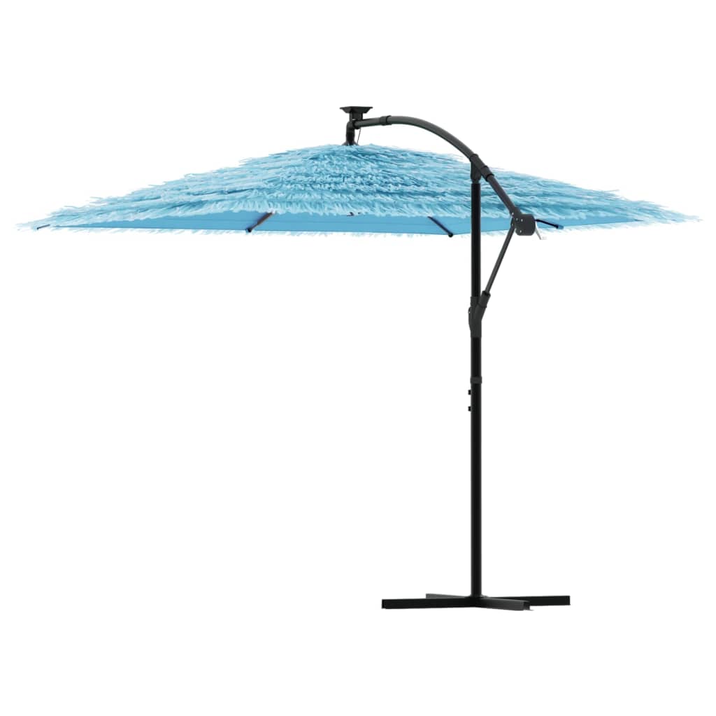 Umbrelă soare de grădină stâlp din oțel, albastru 269x269x235cm GartenMobel Dekor