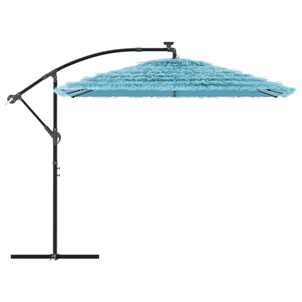 Umbrelă soare de grădină stâlp din oțel, albastru 269x269x235cm GartenMobel Dekor