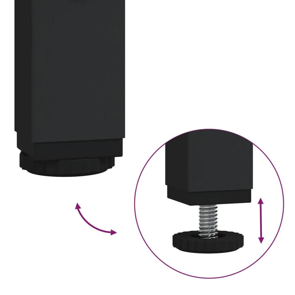 Dulap TV blat sticlă, negru, 60x35x51 cm lemn prelucrat GartenMobel Dekor