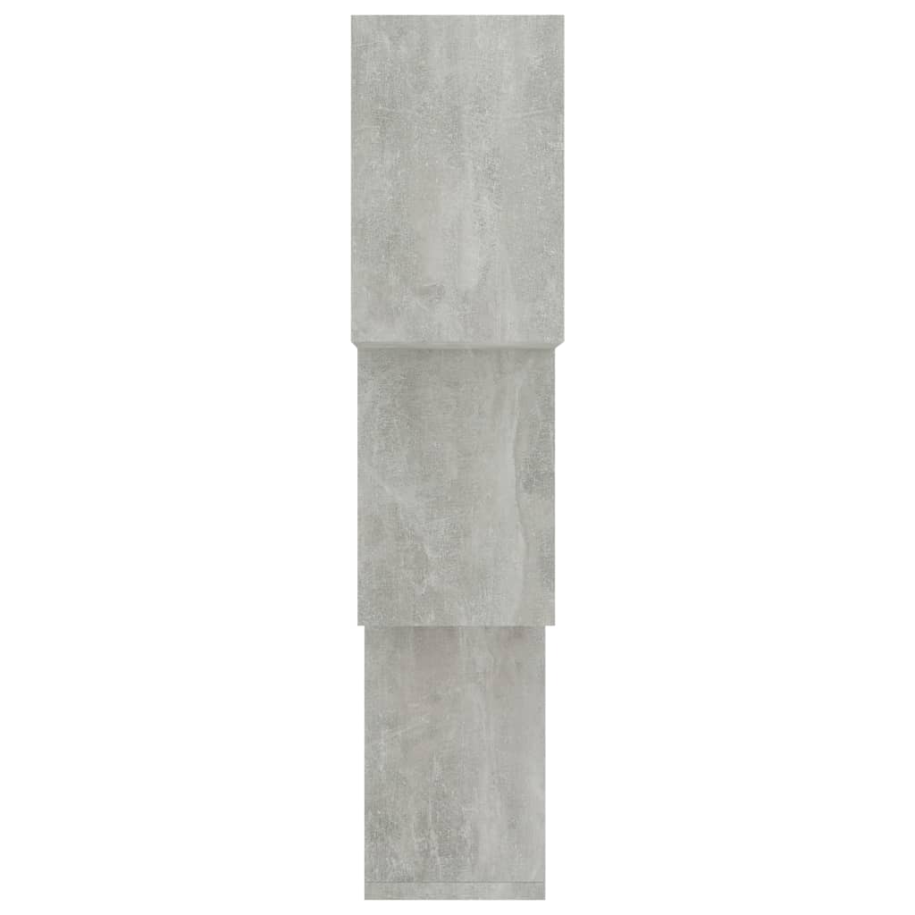 Rafturi de perete, cub, gri beton, 68x15x68 cm, lemn prelucrat GartenMobel Dekor