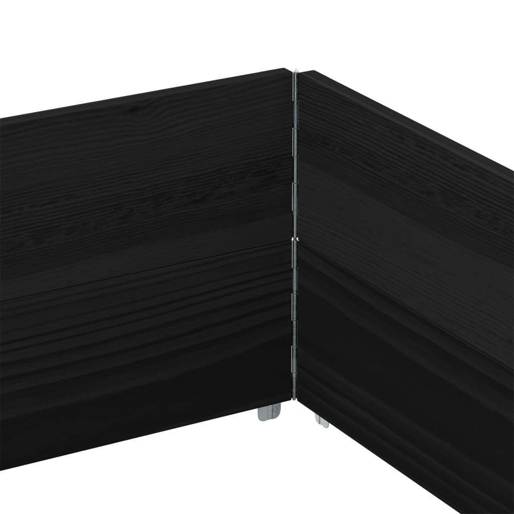 Rame pentru paleți, 2 buc., negru, 150x100 cm, lemn masiv pin GartenMobel Dekor