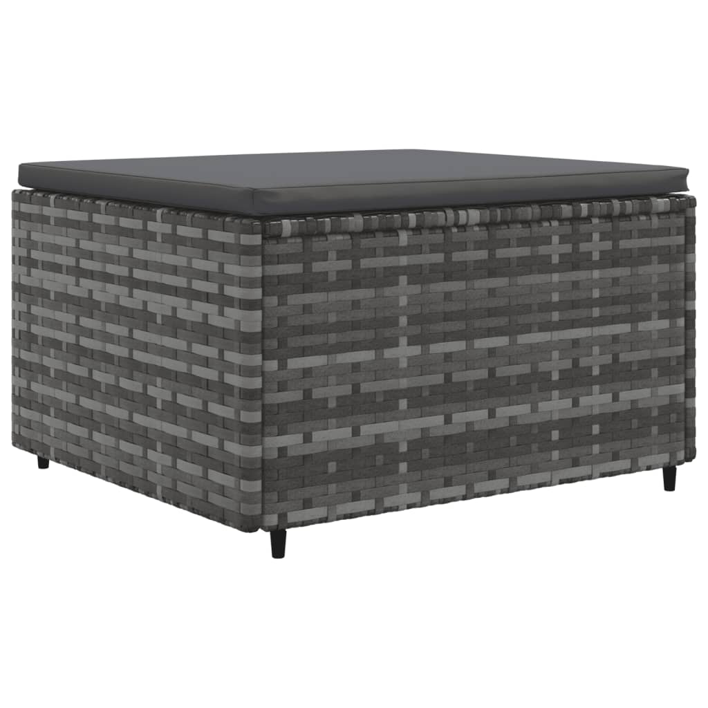 Set mobilier de grădină cu perne, 5 piese, gri, poliratan GartenMobel Dekor