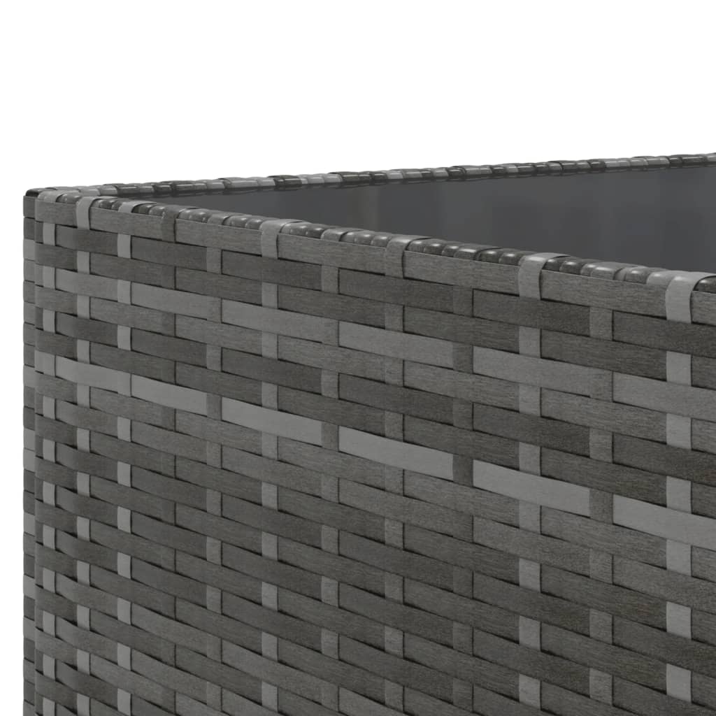 Set mobilier de grădină cu perne, 8 piese, gri, poliratan GartenMobel Dekor