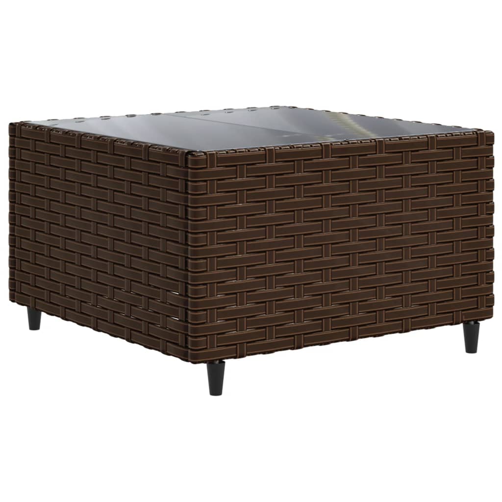 Set mobilier de grădină cu perne, 7 piese, maro, poliratan GartenMobel Dekor