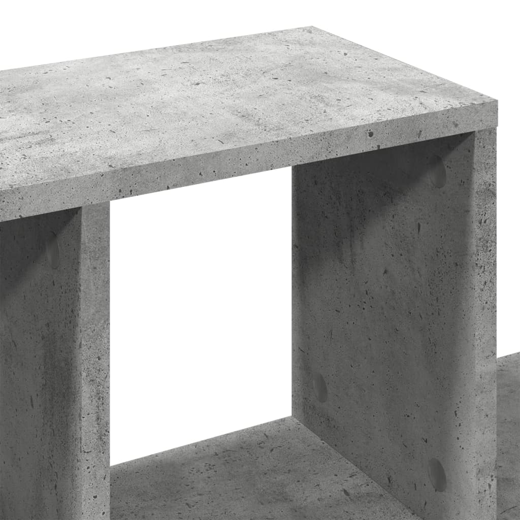 Raft de perete, gri beton, 100x20x53 cm , lemn prelucrat GartenMobel Dekor
