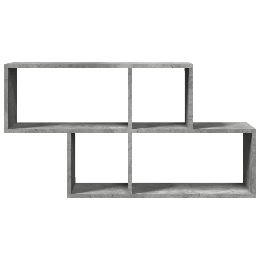 Raft de perete, gri beton, 100x20x53 cm , lemn prelucrat GartenMobel Dekor