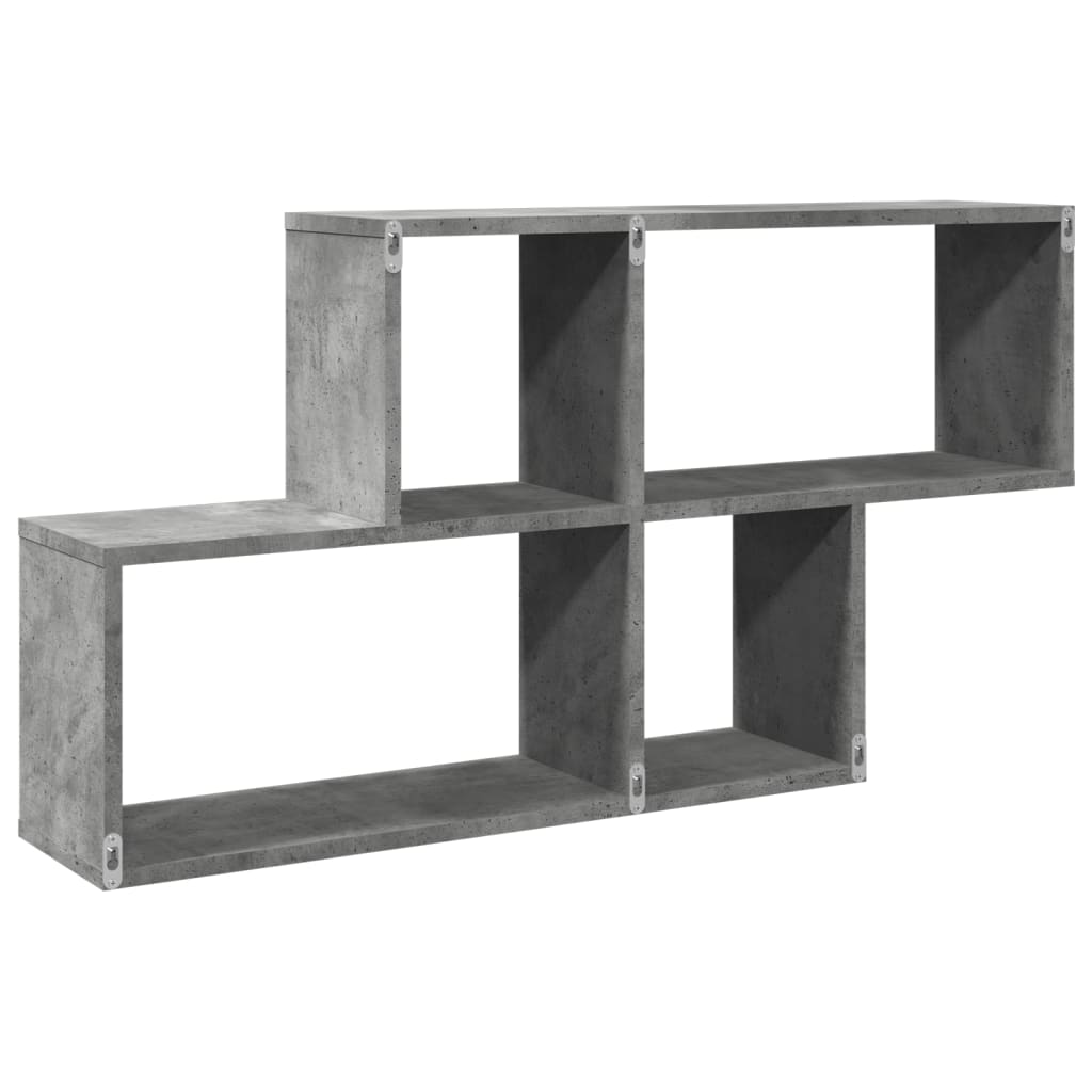 Raft de perete, gri beton, 100x20x53 cm , lemn prelucrat GartenMobel Dekor