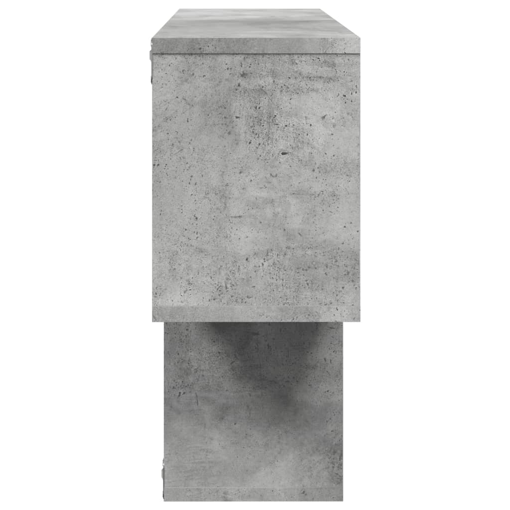 Raft de perete, gri beton, 100x20x53 cm , lemn prelucrat GartenMobel Dekor