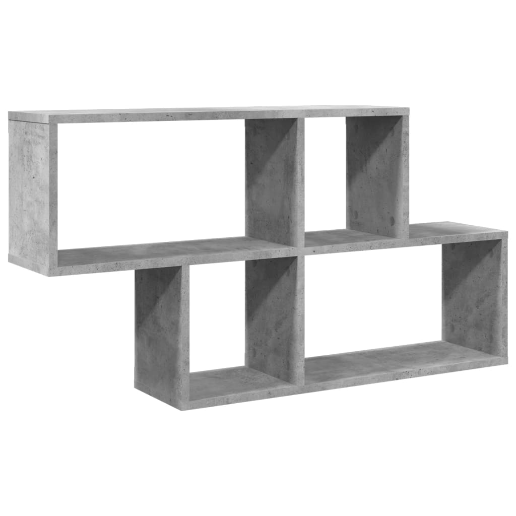 Raft de perete, gri beton, 100x20x53 cm , lemn prelucrat GartenMobel Dekor