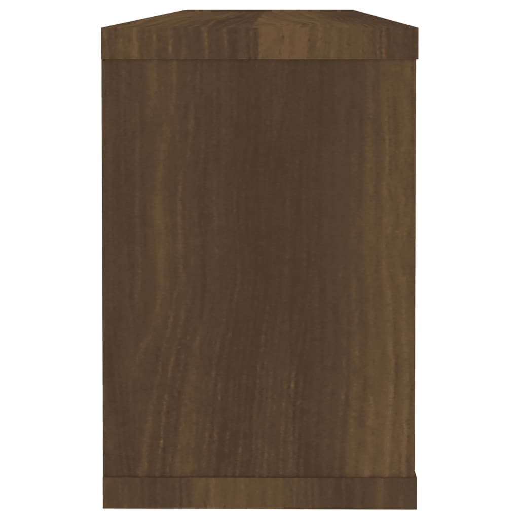 Rafturi de perete cub, 6 buc., stejar maro, 60x15x23 cm, lemn GartenMobel Dekor