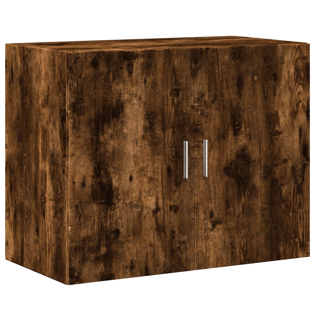 Dulap înalt, stejar fumuriu, 80x42,5x249 cm, lemn prelucrat GartenMobel Dekor