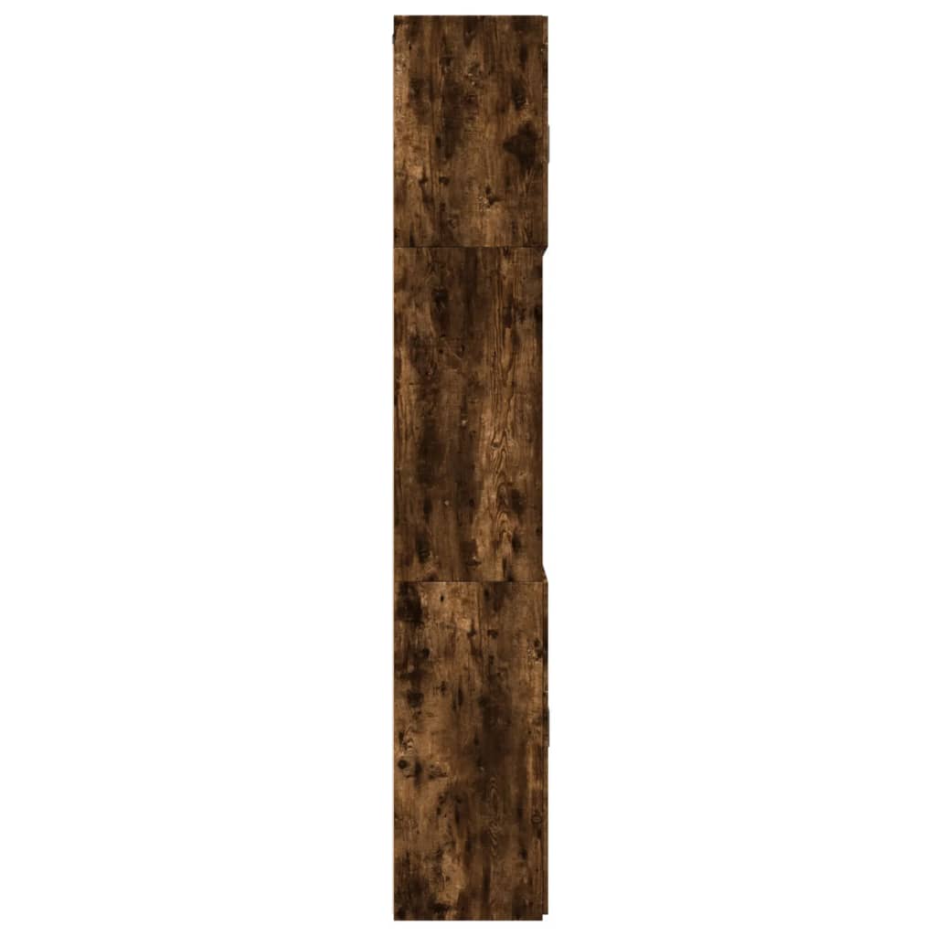 Dulap înalt, stejar fumuriu, 80x42,5x249 cm, lemn prelucrat GartenMobel Dekor