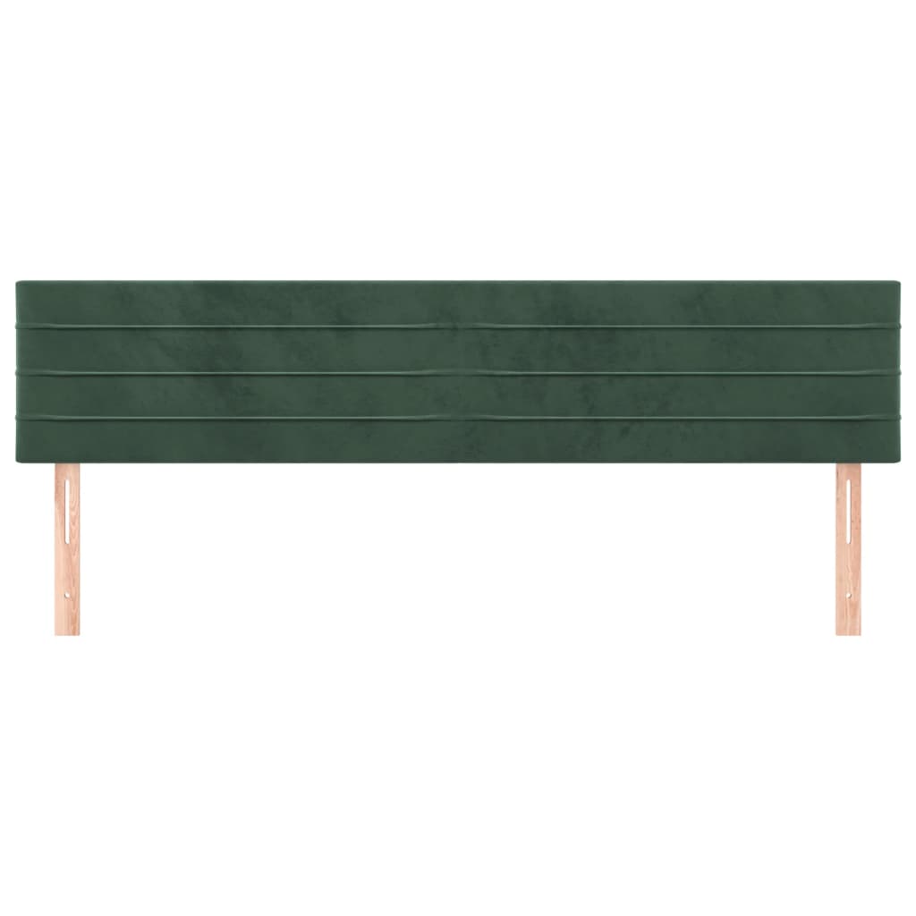 Tăblii de pat, 2 buc, verde închis, 90x5x78/88 cm, catifea GartenMobel Dekor