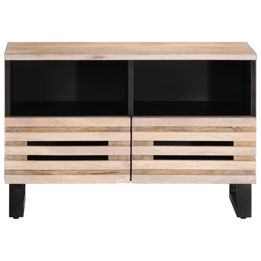 Dulap TV, alb, 70x34x46 cm, lemn masiv mango GartenMobel Dekor