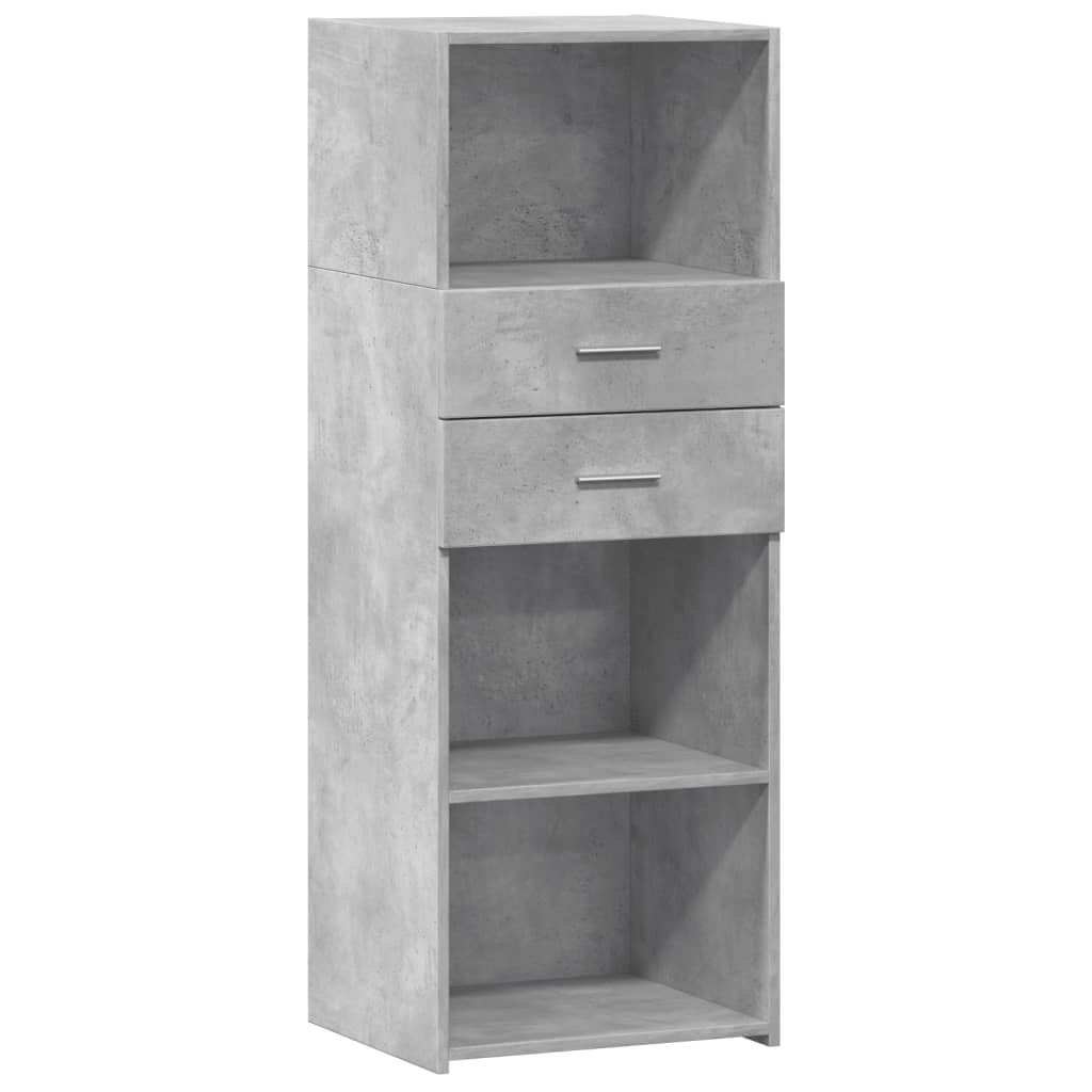 Dulap înalt, gri beton, 45x42,5x124 cm, lemn prelucrat GartenMobel Dekor
