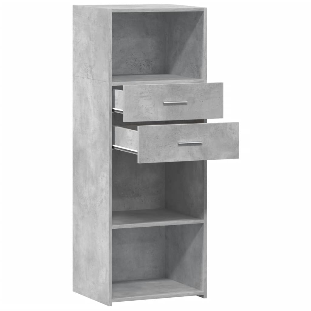 Dulap înalt, gri beton, 45x42,5x124 cm, lemn prelucrat GartenMobel Dekor
