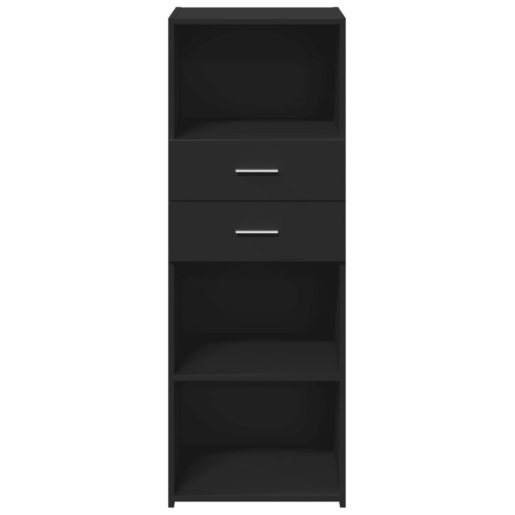 Dulap înalt, negru, 45x42,5x124 cm, lemn prelucrat GartenMobel Dekor