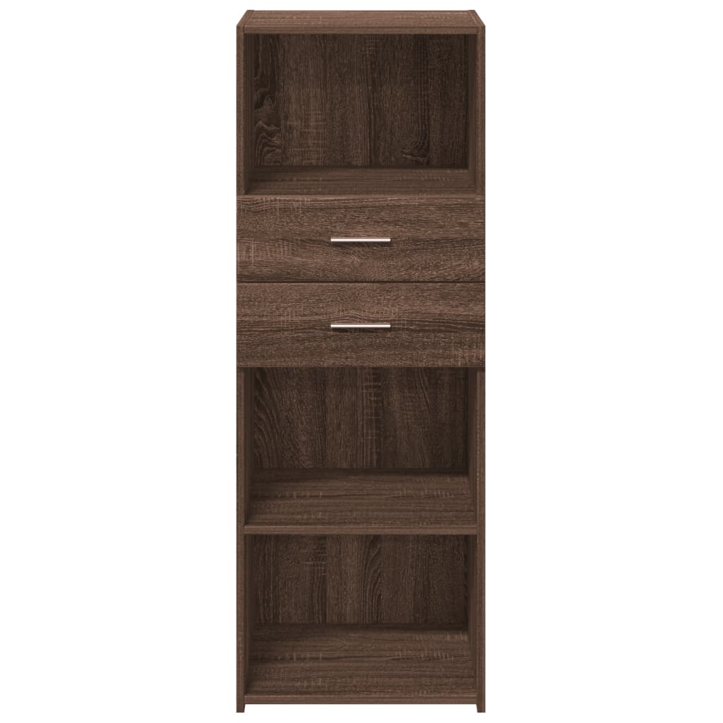 Dulap înalt, stejar maro, 45x42,5x124 cm, lemn prelucrat GartenMobel Dekor