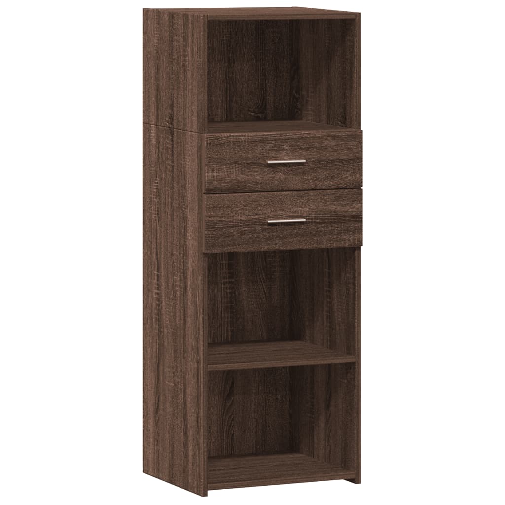 Dulap înalt, stejar maro, 45x42,5x124 cm, lemn prelucrat GartenMobel Dekor