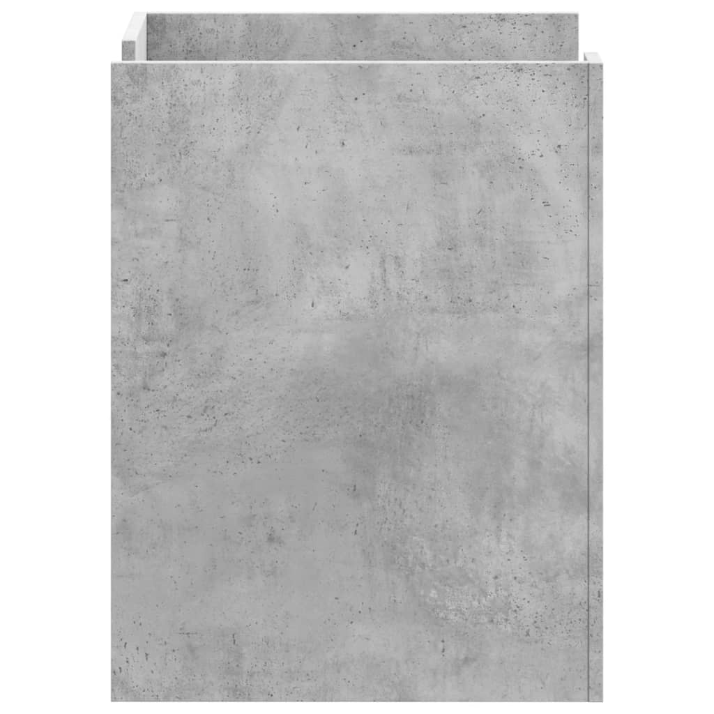 Noptieră, gri beton, 45x50x65 cm, lemn prelucrat GartenMobel Dekor
