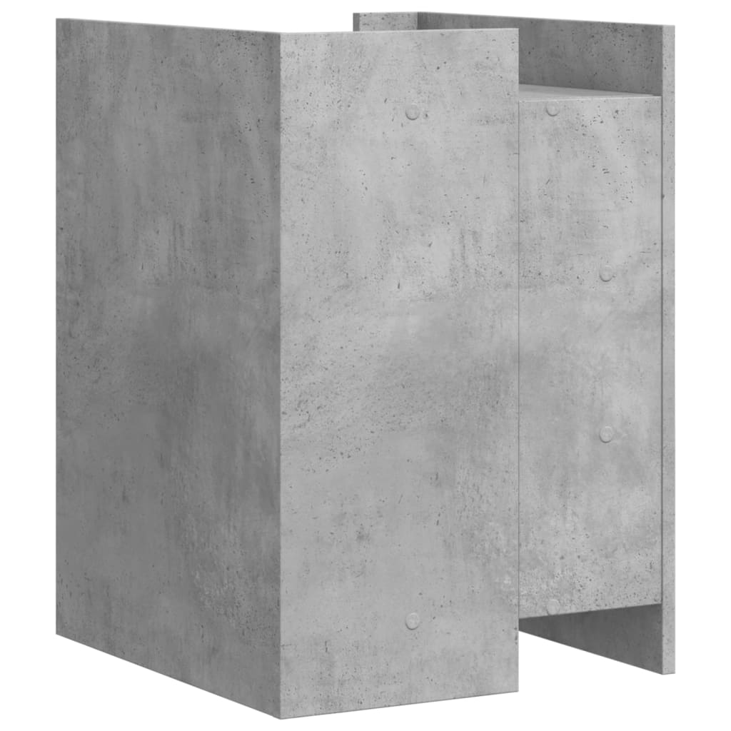 Noptieră, gri beton, 45x50x65 cm, lemn prelucrat GartenMobel Dekor