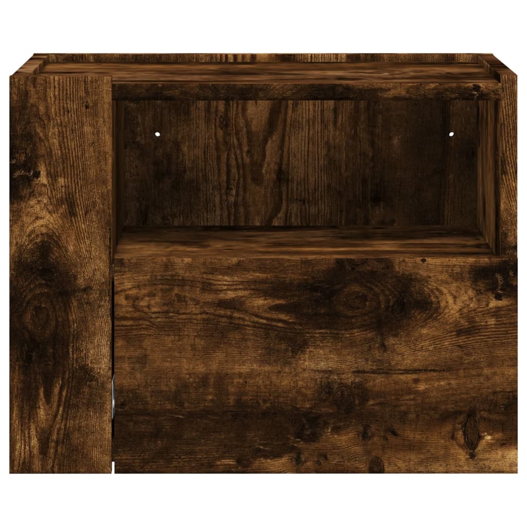 Noptieră de perete, stejar fumuriu, 45x30x35 cm GartenMobel Dekor
