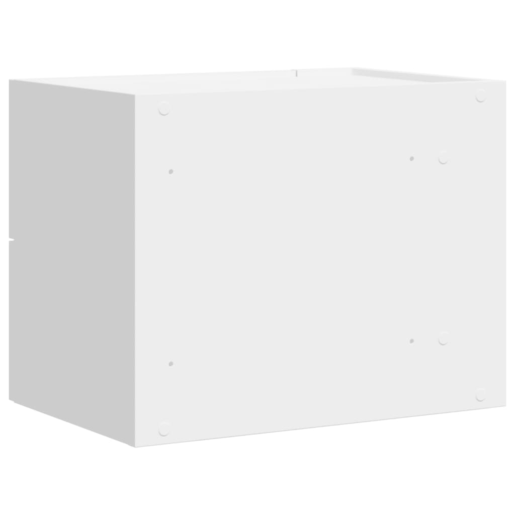 Noptiere de perete, 2 buc., alb, 45x30x35 cm GartenMobel Dekor