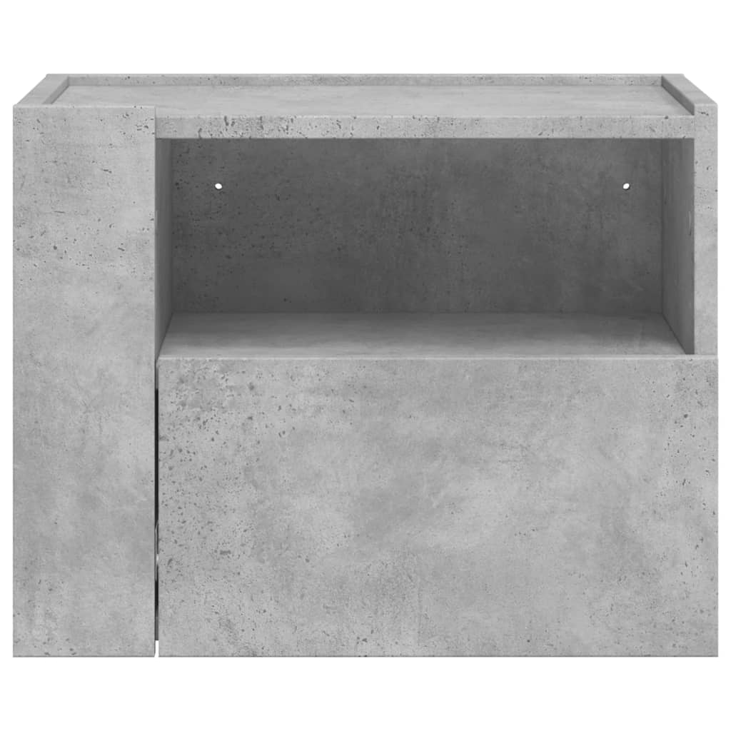 Noptiere de perete, 2 buc., gri beton, 45x30x35 cm GartenMobel Dekor
