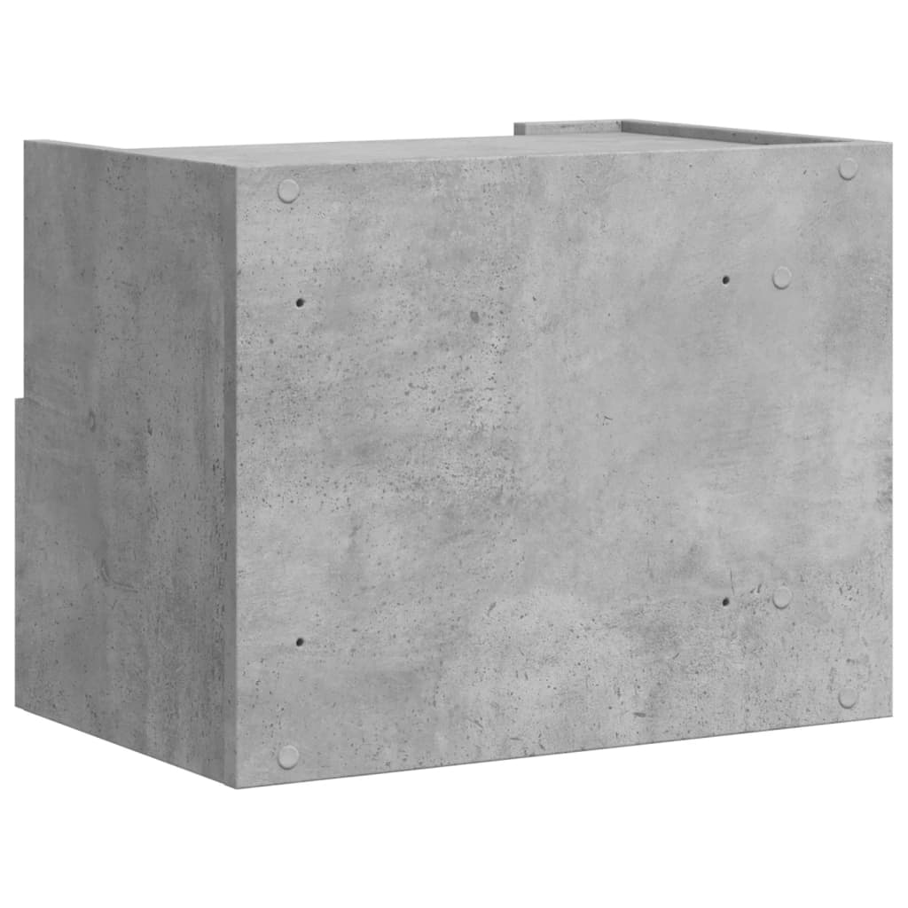 Noptiere de perete, 2 buc., gri beton, 45x30x35 cm GartenMobel Dekor