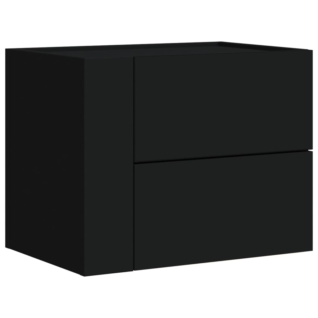 Noptiere de perete, 2 buc., negru, 45x30x35 cm GartenMobel Dekor