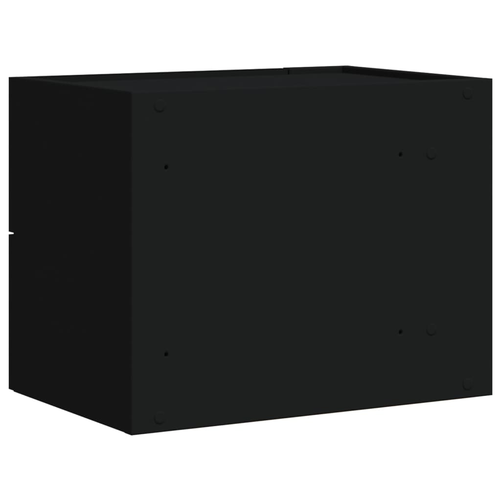 Noptiere de perete, 2 buc., negru, 45x30x35 cm GartenMobel Dekor