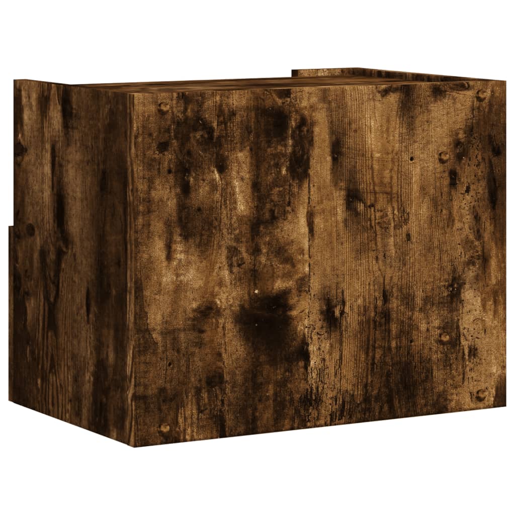 Noptiere de perete, 2 buc., stejar fumuriu, 45x30x35 cm GartenMobel Dekor