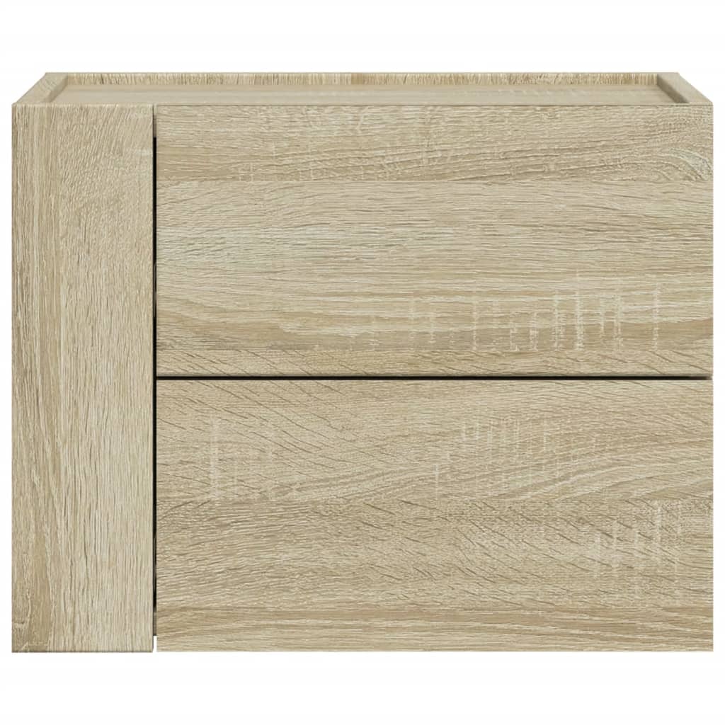 Noptiere de perete, 2 buc., stejar sonoma, 45x30x35 cm GartenMobel Dekor