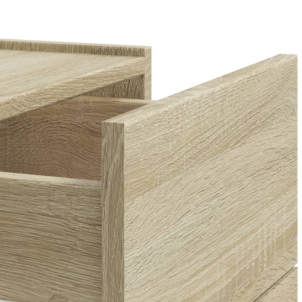 Noptiere de perete, 2 buc., stejar sonoma, 45x30x35 cm GartenMobel Dekor