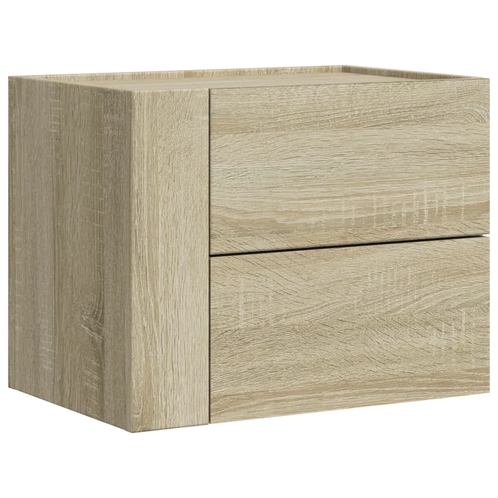 Noptiere de perete, 2 buc., stejar sonoma, 45x30x35 cm GartenMobel Dekor