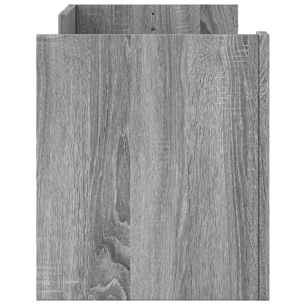 Comodă TV, gri sonoma, 100x35x40 cm, lemn prelucrat GartenMobel Dekor