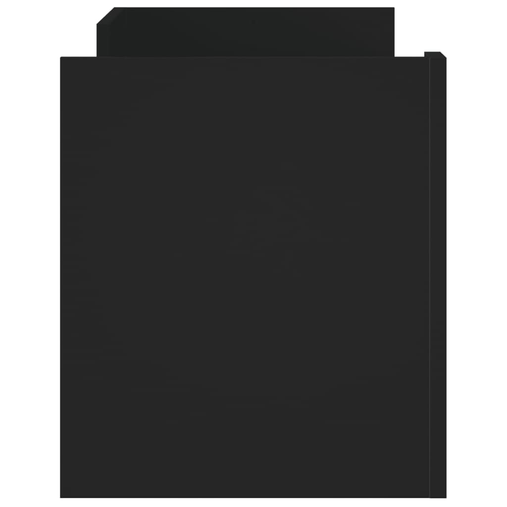 Comodă TV, negru, 100x35x40 cm, lemn prelucrat GartenMobel Dekor