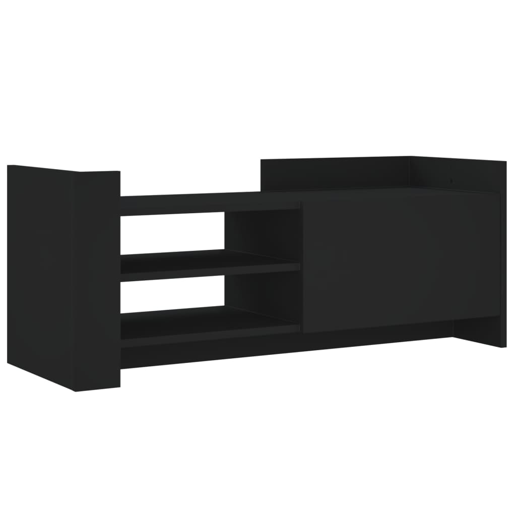 Comodă TV, negru, 100x35x40 cm, lemn prelucrat GartenMobel Dekor